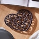 image 1 of Heart Shaped Cast Iron Trivet