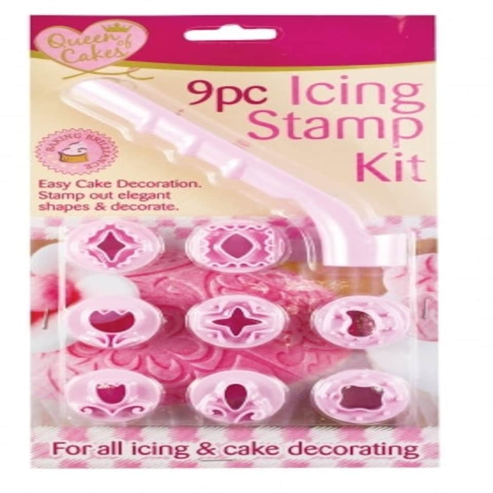 image 1 of Queen of Cakes S/9 FONDANT STAMP SET
