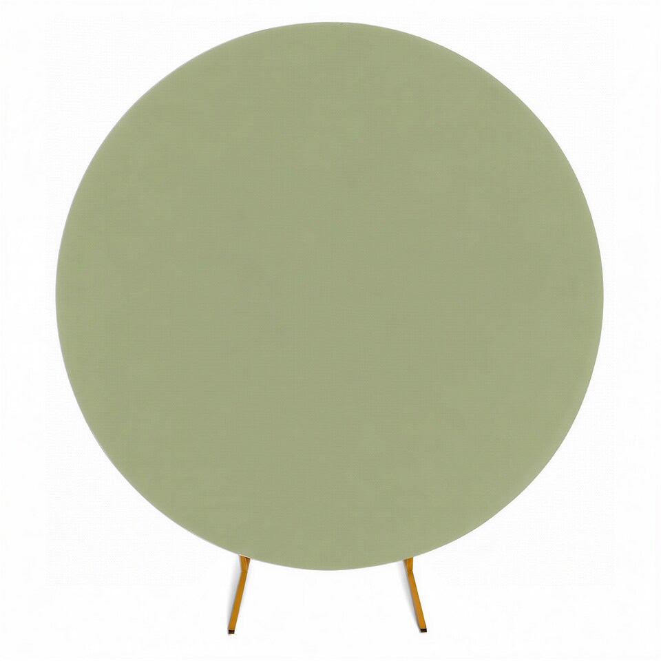 image 1 of 160GSM Sage Green Round Arch Backdrop Cover - 220cm