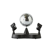 ValueLights Disco Sky Light Projector Black Illuminated Decoration and Integrated LED 5W Neutral White Bulb