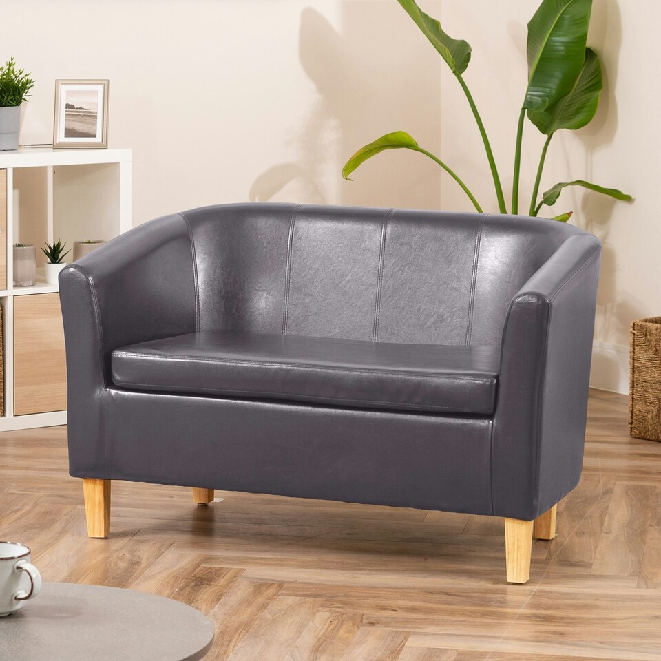 image 1 of Meriden 2 Seat Tub Sofa Grey