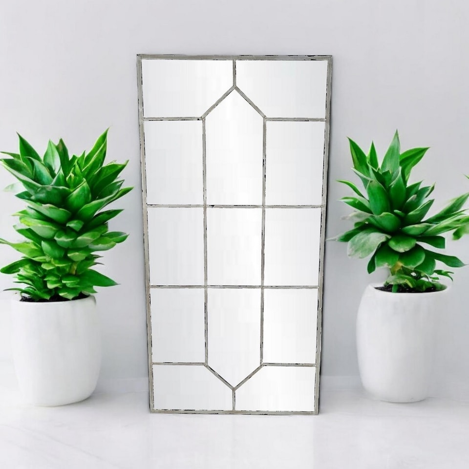 image 1 of Outdoor Wall Framed Mirror - Metal - L3 x W60 x H120 cm