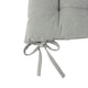 image 4 of Harbour Housewares Square Garden Chair Seat Cushions - Grey - Pack of 2 Grey