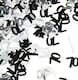 image 3 of 70th Birthday Confetti Black & Silver 1 pack x 14 grams birthday decoration Foil Metallic 1 pack