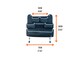 image 6 of Rear Double Seat Storage Organiser - Orange