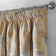 image 3 of Fij Pencil Pleat Taped Lined Curtains - 117cm x 229cm - Ochre/Silver
