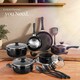 image 8 of Pan Set Varese - 15-piece, 4 pots, 2 pans, non-stick, including kitchen utensils