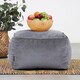 image 5 of Amara Velvet Bean Bag Pouffe Charcoal Grey | Grey | Charcoal Grey | 1
