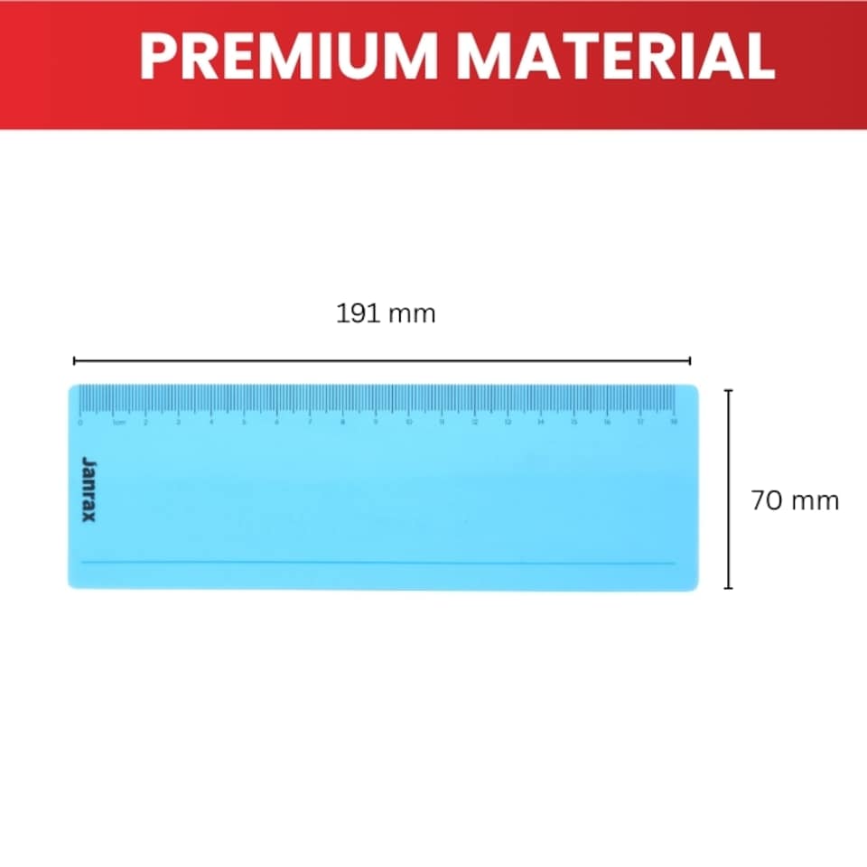 image 1 of Pack of 8 Pink 191x70mm Dyslexia Overlay Reading Rulers  - PET Material, Rounded Corners | Pink | Pink