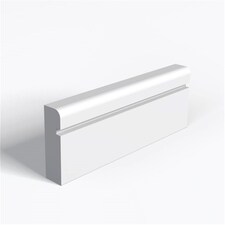 Single Set - MDF Primed Pencil Round and 1 Square Groove Architrave - 15mm (T) x 69mm (H)
