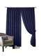 image 3 of Tivoli Fully Lined Pencil Pleat Curtains - Navy - 229x229cm | Blue