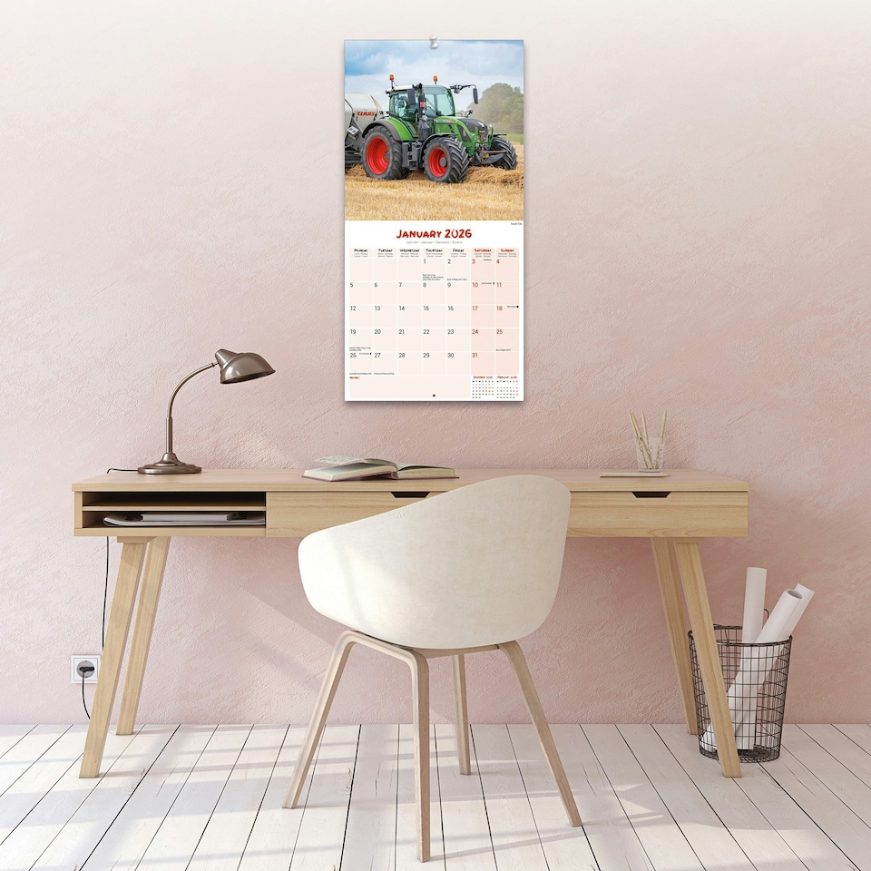image 1 of Tractors 2026 Calendar | Square Wall Calendar | Transport, Farm Gift | Plastic Free Packaging | by Avonside Publishing