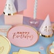 image 7 of Assorted Pastel Colour with Gold Foil Happy Birthday Round Paper Plates 23cm - Pack of 8 Gold