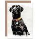 image 1 of Dog Lover Black Labrador Retriever Pet Animal Painting Greeting Card