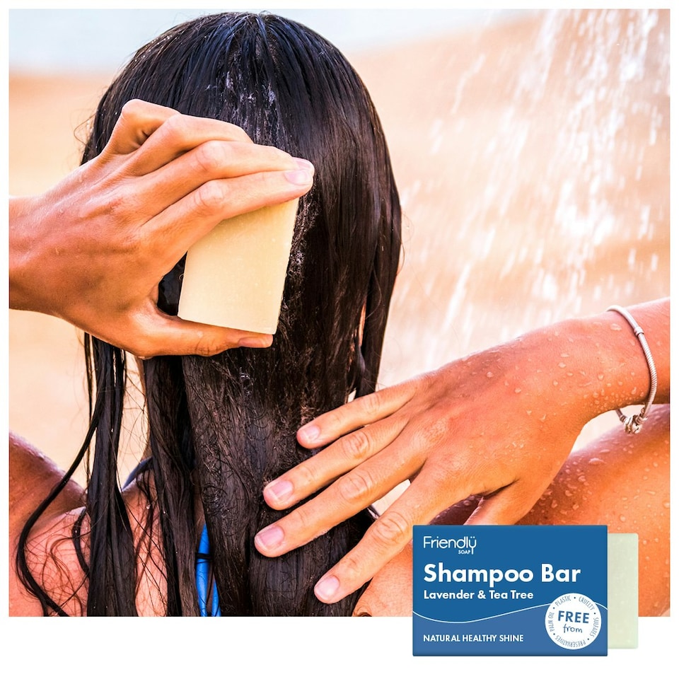 image 1 of Friendly Soap - Natural Shampoo Bar - Lavender & Tea Tree - 95g