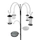image 1 of Wild Bird Decorative Feeding Station with 4 Feeders, Tray & Bath