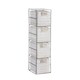 image 6 of Metal Frame Rattan Storage Drawers Home Furniture Fully Assembled | White
