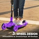 image 3 of AIYAPLAY Electric Scooter for Age 6-10, 3 Wheel Foldable Kids Scooter | Purple