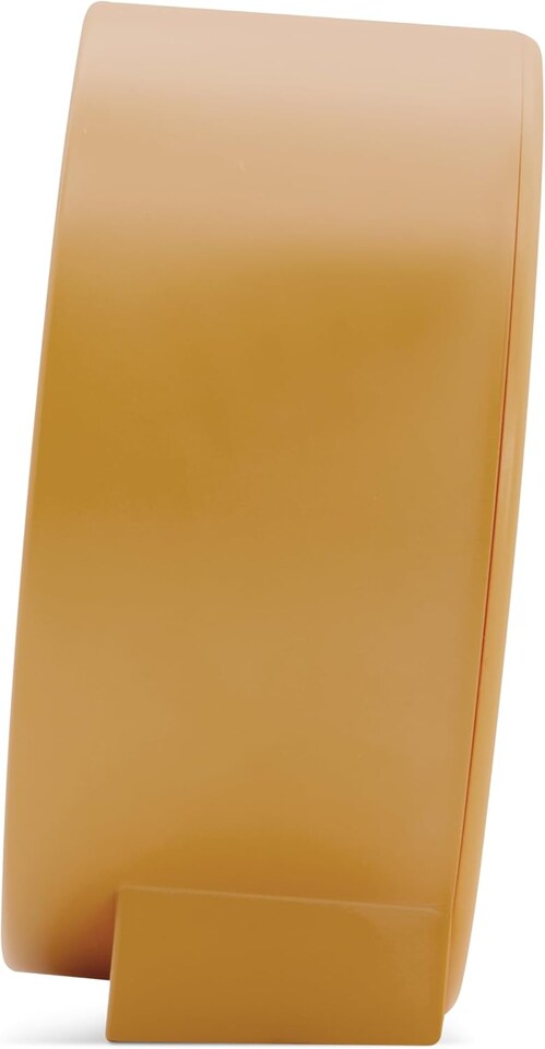 image 1 of Acctim Gaby Small Analogue Contemporary Bedside Alarm Clock | Yellow | Dijon