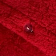 image 4 of OHS Soft Teddy Fleece Duvet Cover and Pillowcase Set, King - Red
