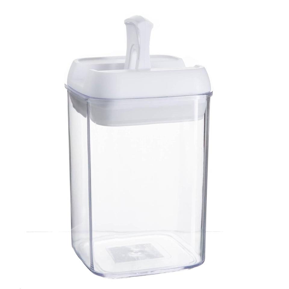 image 1 of Argon Tableware Flip Lock Plastic Food Storage Containers - 800ml - White - Pack of 3