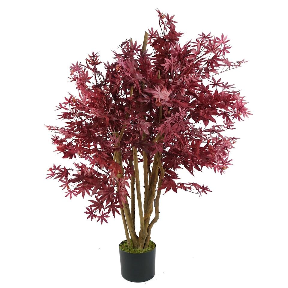 image 1 of Artificial Red Maple Tree 120cm - Realistic plant by Botanik | Green | 4ft