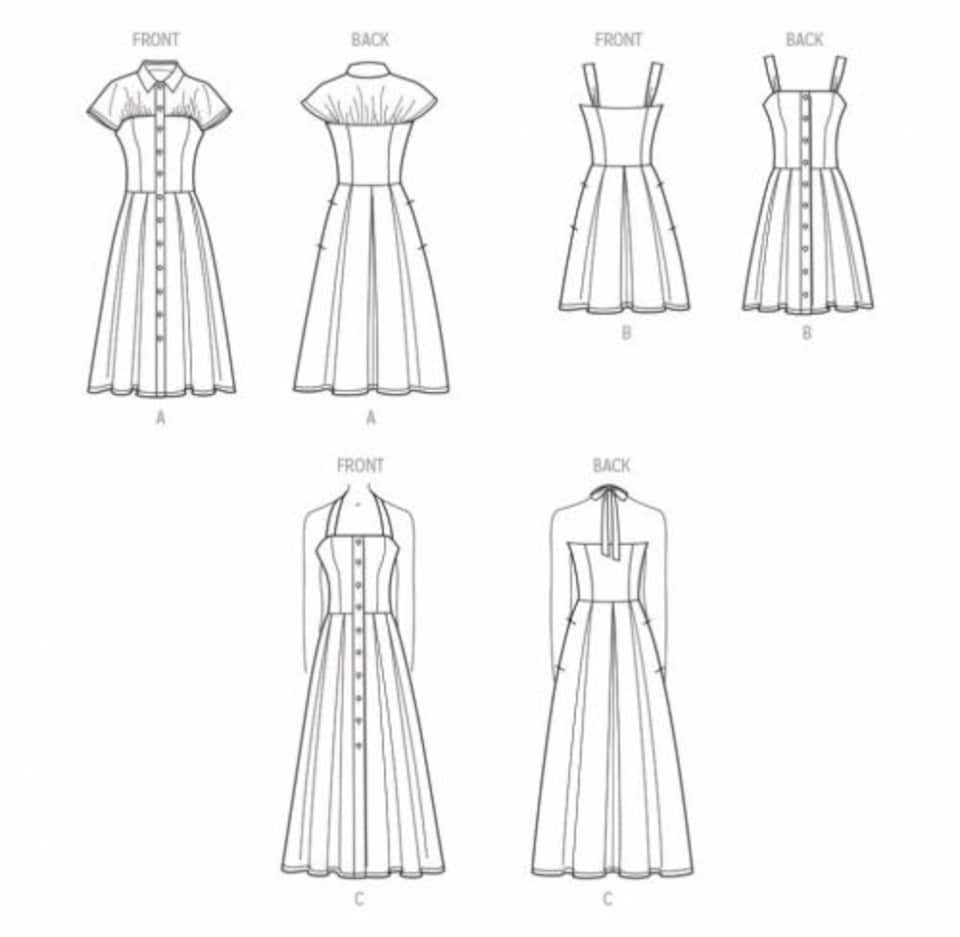 image 1 of Simplicity 9742 Paper Sewing Pattern – Women’s Dress, Size D5 (4–6–8–10–12), Intermediate