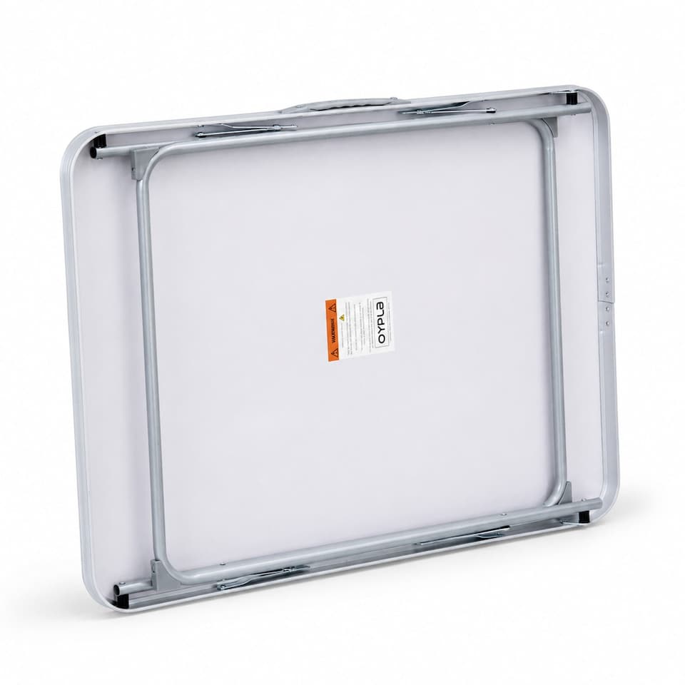 image 1 of 80cm Portable Folding Outdoor Camping Kitchen Work Top Table | White