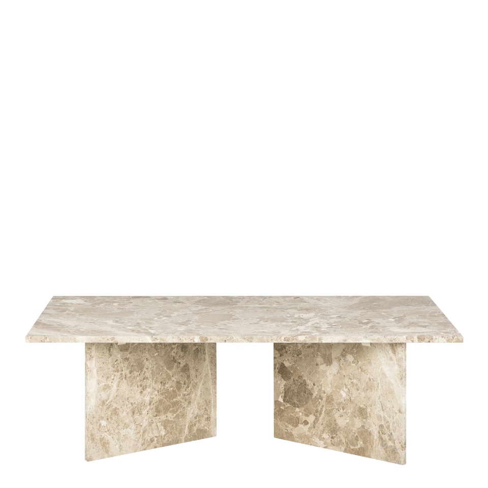 image 1 of Vega Rectangular Coffee Table in Brown Marble