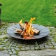 image 2 of Primrose Black Steel Round Outdoor Fire Pit Bowl 68cm
