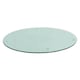 image 1 of Harbour Housewares Round Glass Kitchen Chopping Board - 30cm - Clear - Cutting Board Worktop Saver Worksurface Protector Glass Chopping Board Clear
