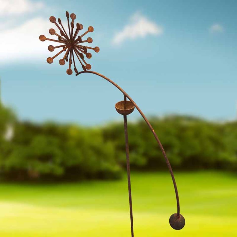 image 1 of Allium Wind Rocker Single Bare Metal - Ready to Rust - Steel - L66 x W54 x H148.5 cm