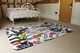 image 3 of Monochrome Leaves Rug | Multi