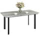 image 1 of Outsunny Outdoor Coffee Table, Garden Table with Slatted WPC Top | Grey | Grey | 90 x 49 x 40 cm