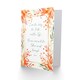 image 2 of The Way The Truth The Life Bible Quote Orange Floral Christian Birthday Card