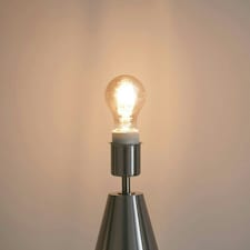 ValueLights Jax Brushed Chrome Metal Dimmable Touch Table Lamp with Forest Green Fabric Drum Shade with LED Bulb