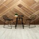 image 3 of Interiors By Premier Industrial Design Ash Veneer Bar Table, Durable Round Bar Table For Livingroom, Functional Wooden Table