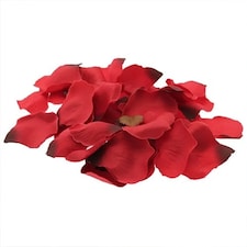 Red PVC Rose Petals - Pack of 150