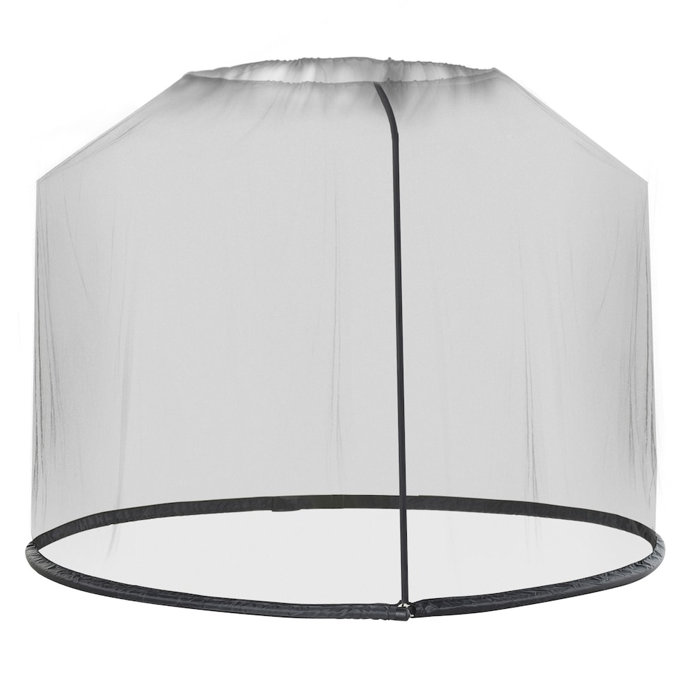 image 1 of Outsunny 2.3m Garden Umbrella Parasol Table Screen Bug Netting Cover