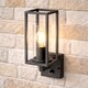 image 2 of CGC CHLOE Outdoor Wall Lantern Black with PIR Motion Sensor IP54