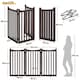 image 3 of Yaheetech 3-Panel Pet Puppy Fence with Two Support Feet, 50 × 90.5 cm | Multi | Espresso | Not provided