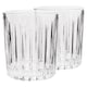 image 1 of Rink Drink Fluted Whisky Glasses - 310ml - Pack of 2 | Clear | Clear