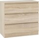 image 9 of Malvern 3 Drawer Chest Black