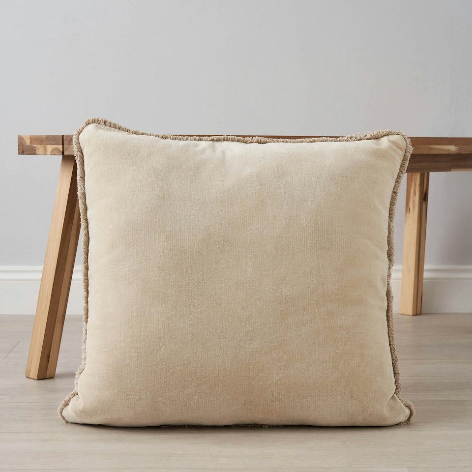 image 1 of BHS Camille Cushion, Natural Cream | Natural