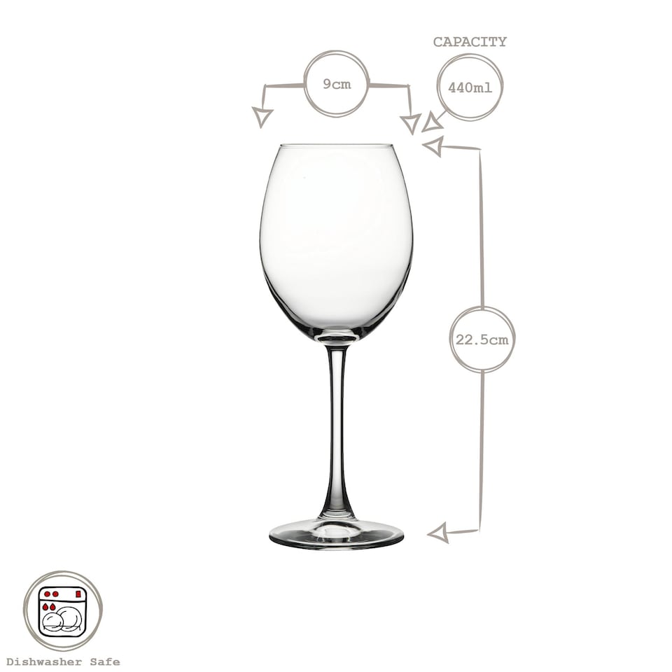 image 1 of Pasabache Enoteca Wine Glasses - 440ml - Pack of 2