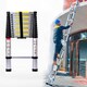image 2 of Neo 2.9M / 3.2M / 3.8M / 4.6M Extendable Portable Foldable Telescopic Ladder | Silver