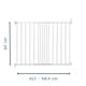 image 2 of BabyDan Liva Wall Mounted Safety Gate 62.5 - 106.8cm White