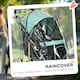 image 10 of PawHut Pet Stroller for XS and S Dogs w/ Rain Cover - Green