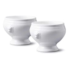 Porcelain Lion Head Soup Bowl Sets | Multi