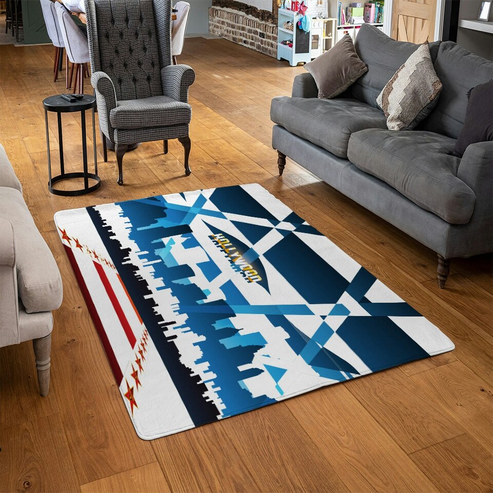 image 1 of Hollywood (Rug) Blue | Medium: 80x150cm